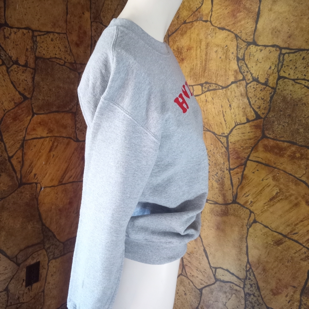 Gildan Gray 'Honey' Crew Neck Sweater - Picture 3 of 4